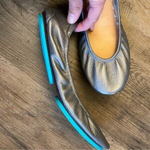 Tieks Metallic Pewter, Size 8